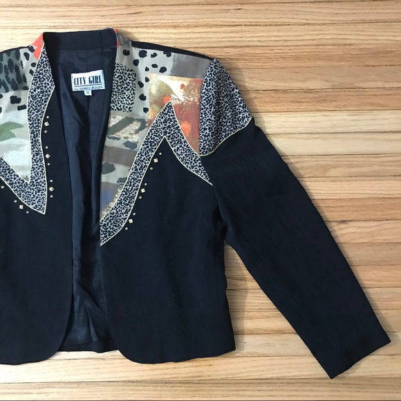 Vintage 1980s City Girl Blazer - Picture 3 of 12
